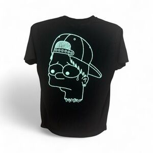 Unisex Glow in the Dark Graphic Tee Black Medium